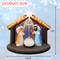 GOOSH 7.5FT Nativity Scene Inflatable with LED Lights for Outdoor Christmas Yard Display
